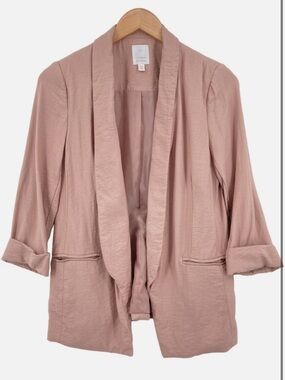 Lauren Conrad Light Mauve Open Front Blazer
